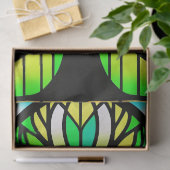 Papier Mousseline Verre tendu Arbre Vert Grande Arbre (Cadeau)