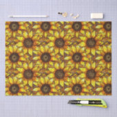 Papier Mousseline Verre tendu de tournesol (Artisanat)