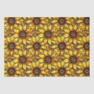 Papier Mousseline Verre tendu de tournesol