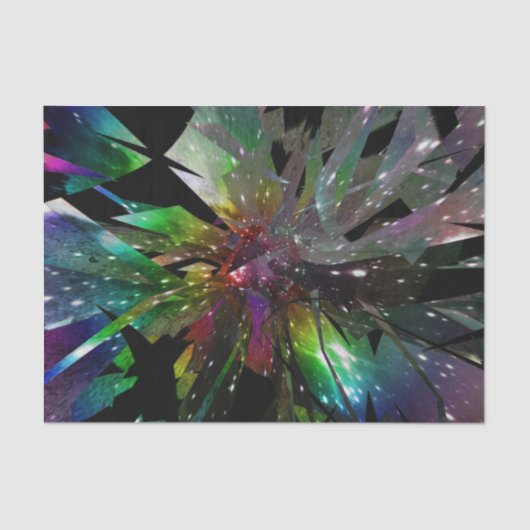 Papier Mousseline Verre tendu Rainbow Space LGBT Gay pride (Recto)