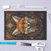 Papier Mousseline Verre tendu Renard rouge 2 (Artisanat)