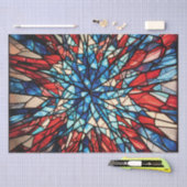 Papier Mousseline Verre Trait Patriotique (Artisanat)