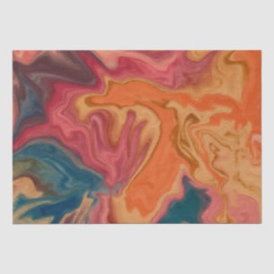 Papier Mousseline Verres d'aquarelle coucher de soleil