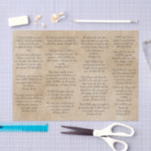 Papier Mousseline Versets de Psaume pour Journaux (Artisanat)