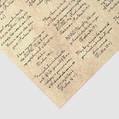 Papier Mousseline Versets de Psaume pour Journaux (Détail)