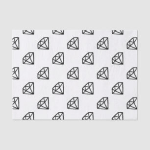 Papier Mousseline Version noire et blanche de diamant