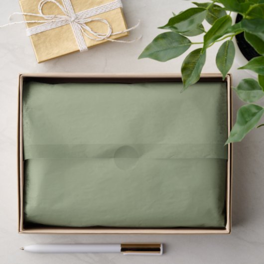 Papier Mousseline Vert (Cadeau)