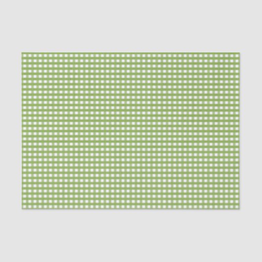 Papier Mousseline Vert & blanc moderne En vichy Motif Favoriser (Recto)