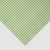 Papier Mousseline Vert & blanc moderne En vichy Motif Favoriser (Détail)
