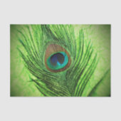 Papier Mousseline Vert de chaux de paon (Recto)