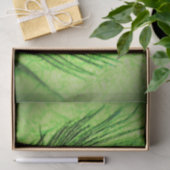 Papier Mousseline Vert de chaux de paon (Cadeau)