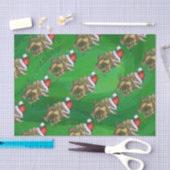 Papier Mousseline Vert de Noël de Triceratops (Artisanat)