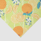 Papier Mousseline Vert d'été orange (Détail)