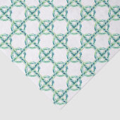 Papier Mousseline Vert et bleu (Détail)