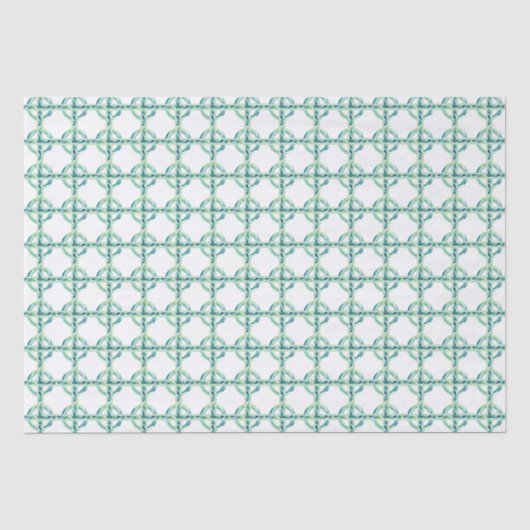 Papier Mousseline Vert et bleu (Recto)