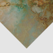 Papier Mousseline Vert et marbre d'or (Détail)