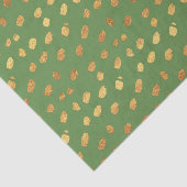 Papier Mousseline Vert et Or (Détail)