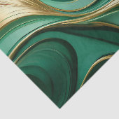 Papier Mousseline Vert et or de Noël (Détail)