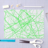 Papier Mousseline Vert gigogne (Artisanat)