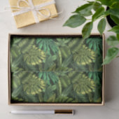 Papier Mousseline Vert Jungle Tropical (Cadeau)