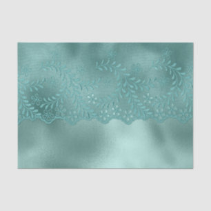 Papier Mousseline Vert œuf de Robin Lace Tenue de Mariée