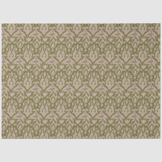 Papier Mousseline Vert olive (Recto)
