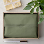 Papier Mousseline Vert olive foncé (Cadeau)