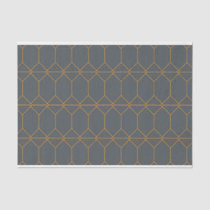 Papier Mousseline Vert, or, simple, rétro, élégante illustration