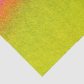 Papier Mousseline Vert orange de rose abstrait d'aquarelle (Détail)