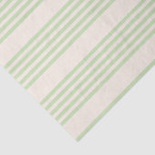 Papier Mousseline Vert pâle et beige cinq rayures motif (Détail)