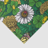 Papier Mousseline Vert printemps (Détail)