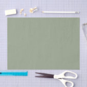 Papier Mousseline Vert Sauge (Artisanat)