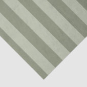 Papier Mousseline Vert sauge clair et foncé rayé (Détail)