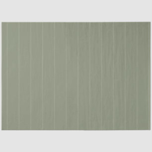 Papier Mousseline Vert sauge foncé rayé d'épingle