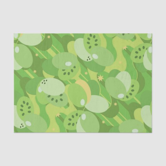 Papier Mousseline Vert Succulent (Recto)