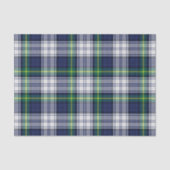 Papier Mousseline Vert Tartan Plaid (Recto)