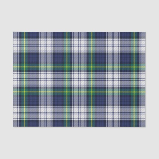 Papier Mousseline Vert Tartan Plaid (Recto)