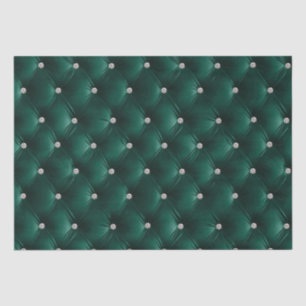 Papier Mousseline Vert Turquoise Chic Faux Velvet
