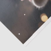 Papier Mousseline Veste rose Raccoon de Noël R.Face Découpage (Détail)