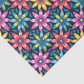 Papier Mousseline Vibe Mod Daisies vintage 60s Imprimé (Détail)