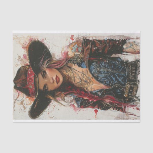 Papier Mousseline Vibes Cowgirl11 (Recto)