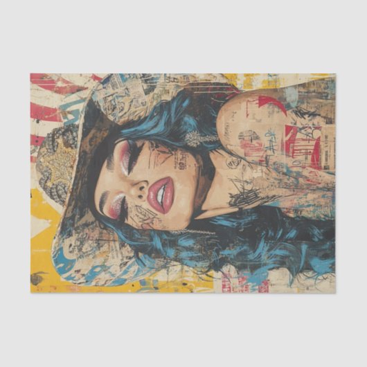 Papier Mousseline Vibes de graffiti6 (Recto)