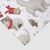 Papier Mousseline Vibes de Noël Chats sans couture Motif (Détail)