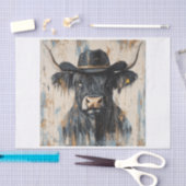 Papier Mousseline Vibes de vache Highland3 (Artisanat)