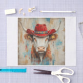 Papier Mousseline Vibes de vache Highland5 (Artisanat)