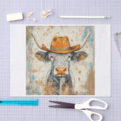 Papier Mousseline Vibes de vache Highland6 (Artisanat)