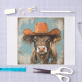 Papier Mousseline Vibes de vache Highland7 (Artisanat)