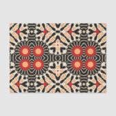 Papier Mousseline Vibrant Découpage de mosaïque ethnique arabesque d (Recto)