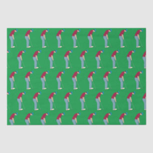 Papier Mousseline Vibrant Green Golf Putting thème