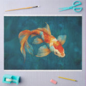 Papier Mousseline Vibrant Koi Fish Illustration Découpage (Artisanat)